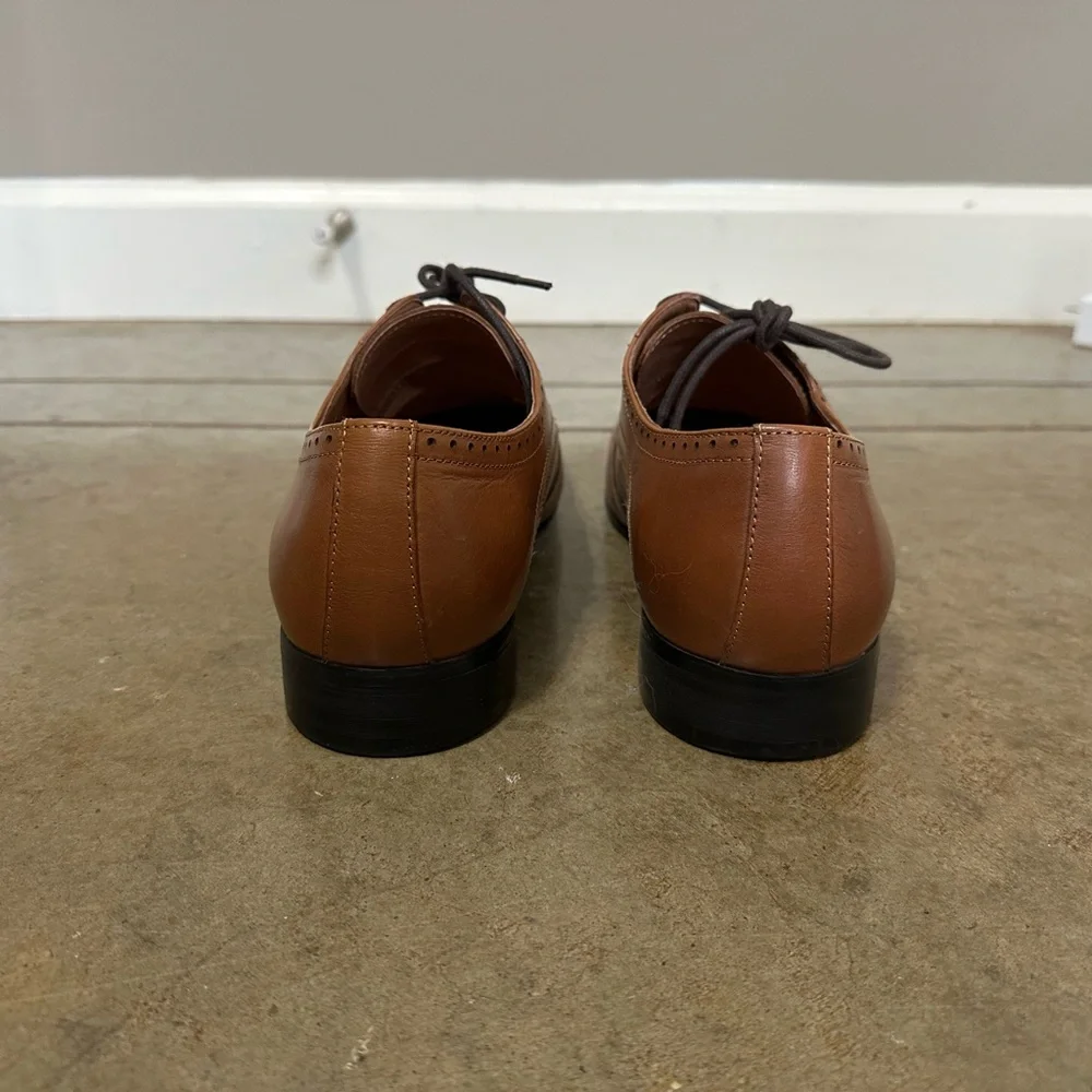 Jones Bootmaker Elegant Brown Leather Men's Oxfords